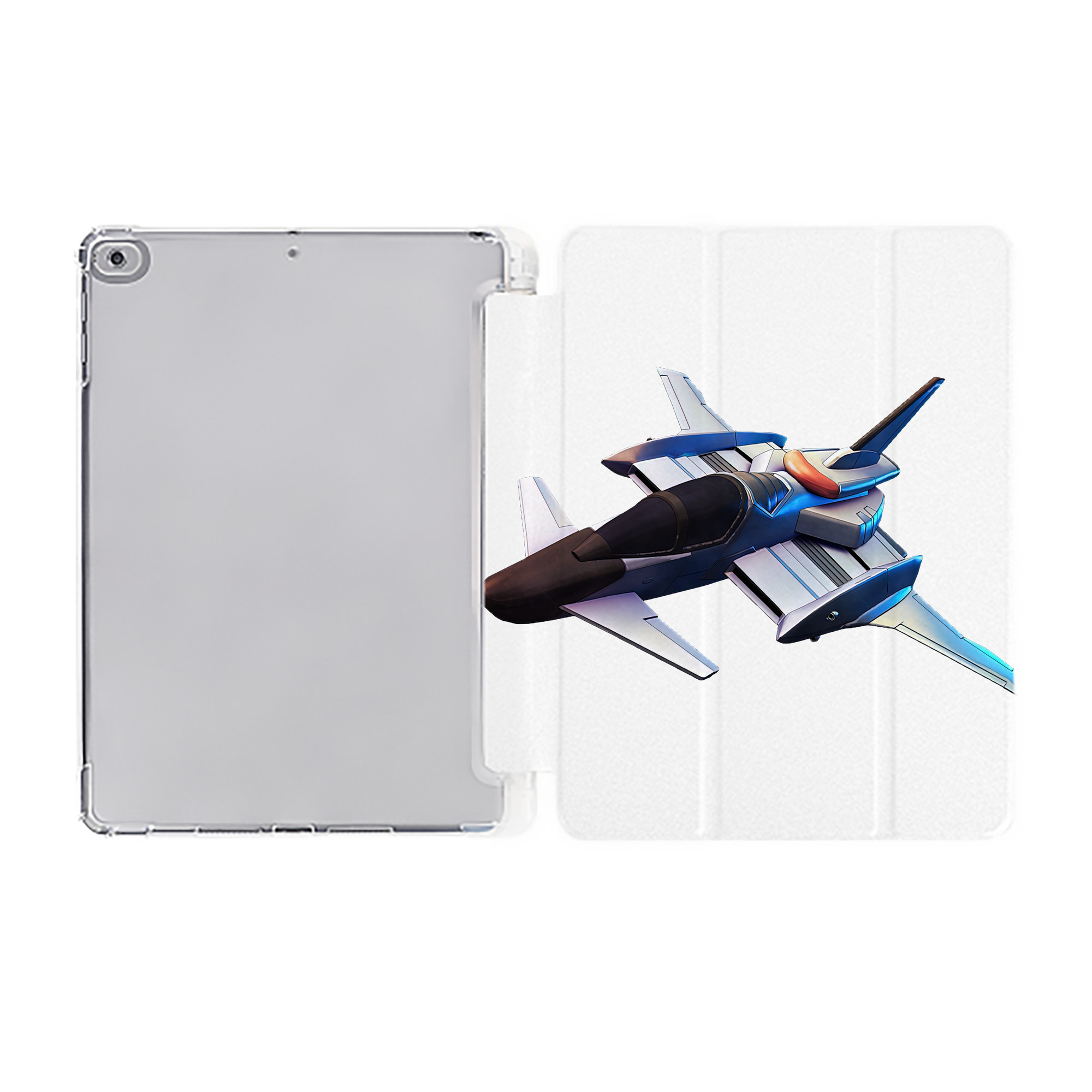 （画像用） 機動戦士ガンダム Mobile Suit Gundam IPad ケース ペン収納付き 三つ折りスタンド PUレザー×シリコン 対応機種9.5/10.5/10.9インチ
